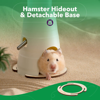 Hamster Water Bottle With Stand & Hideout Space 150ml